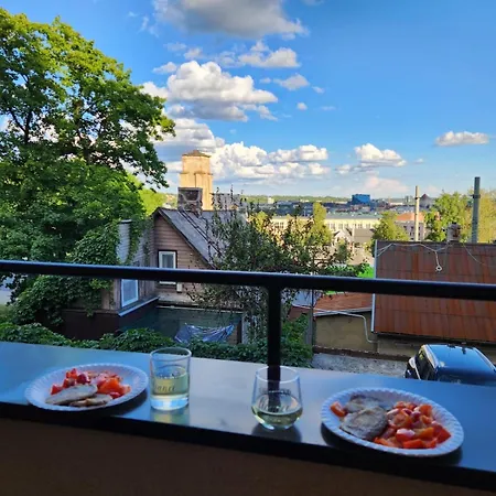 Panoramic Balcony 3bd With King Bed * Κάουνας